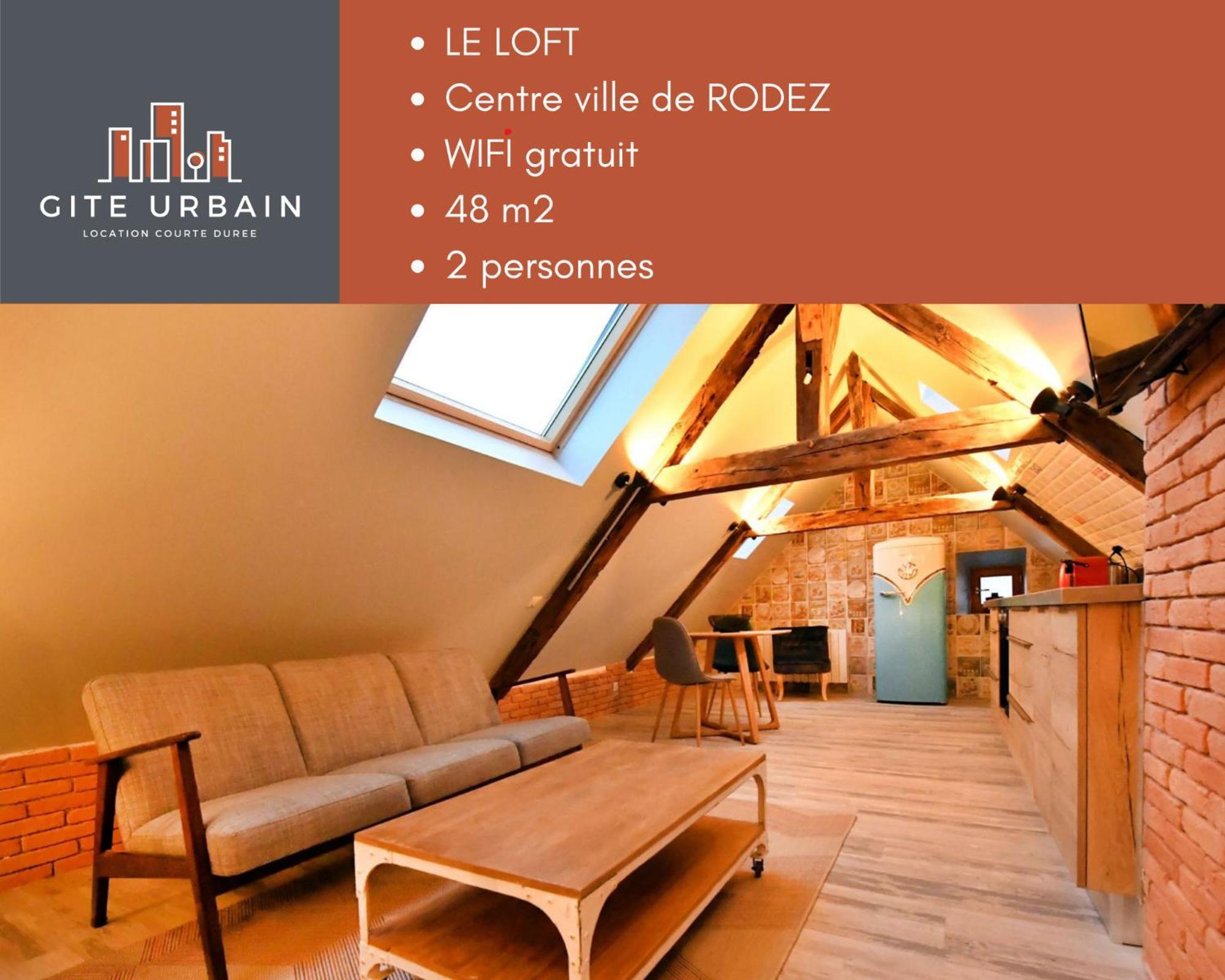 Loft Sous Les Combles - Loft Under The Rafter Apartment Rodez Exterior photo